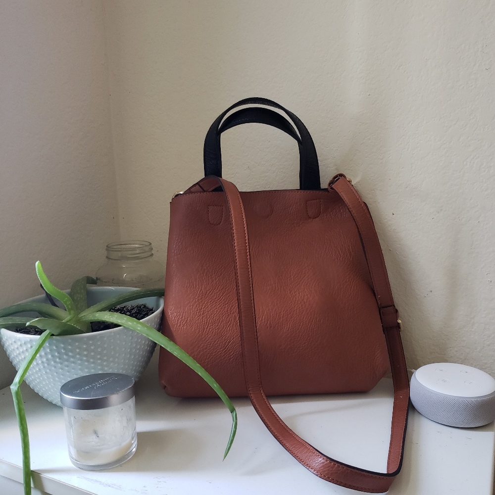 UO Leather Satchel Bag